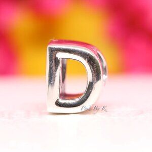 Pandora Sterling Silver Letter D Reversible Silver Charm 797458